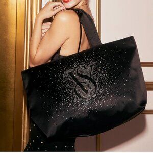 Victoria's Secret black Shine Tote Bag